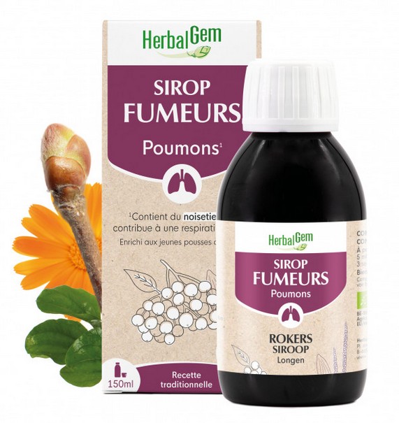 Herbalgem Sirop des Fumeurs Poumons Bio 150ml